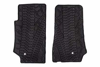 MOPAR Genuine OEM Front Floor Mats Set for 2007-2013 Jeep Wrangler 2-Door