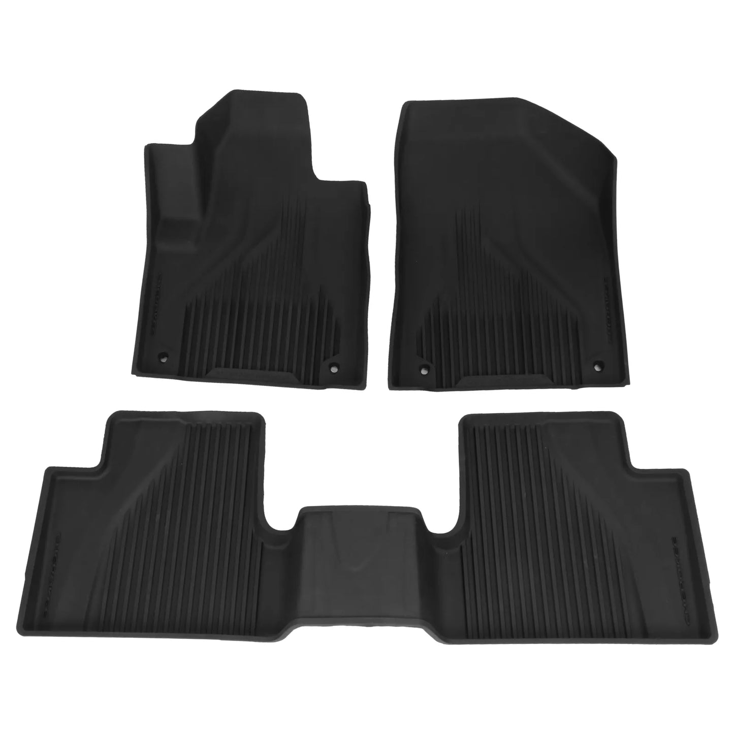 MOPAR OEM Black All-Weather Rubber Floor Liner Slush Mat Set for 2014-2018 Jeep Cherokee