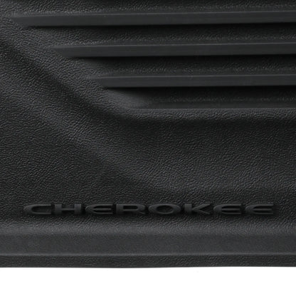 MOPAR OEM Black All-Weather Rubber Floor Liner Slush Mat Set for 2014-2018 Jeep Cherokee