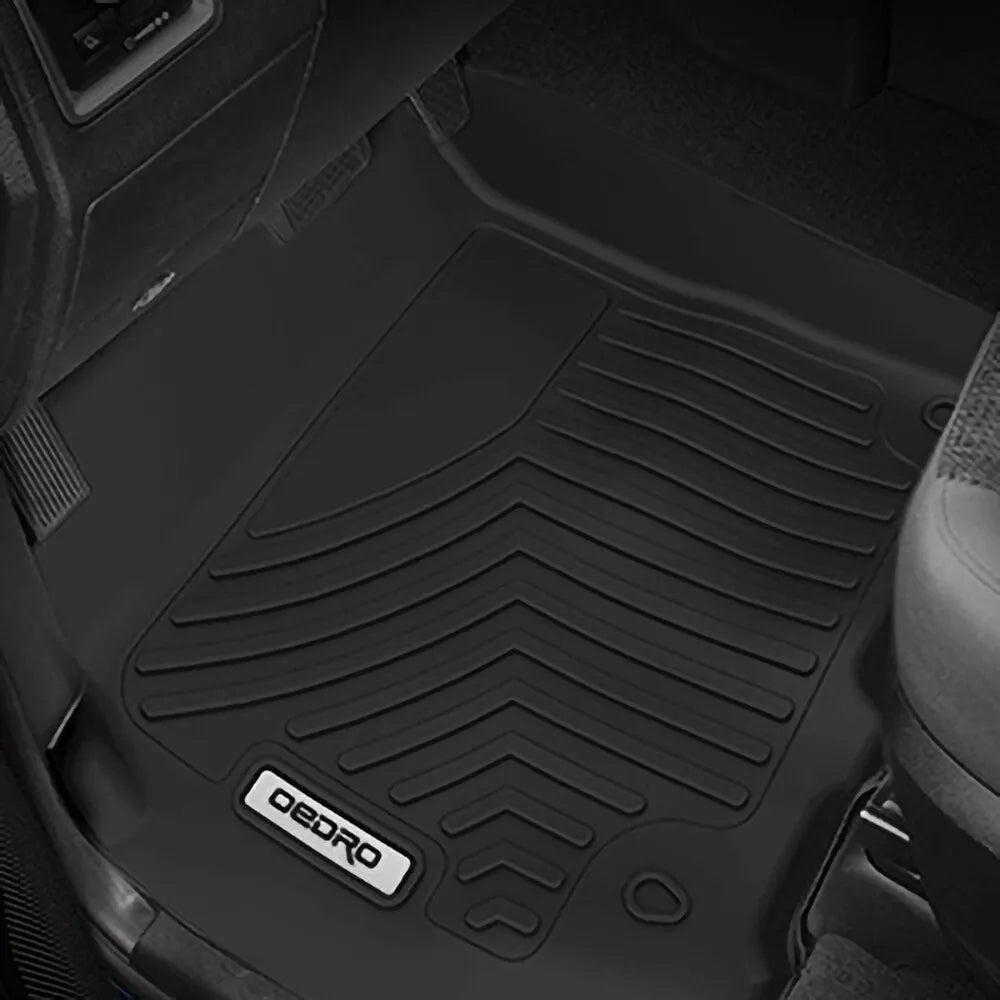 OEDRO All-Weather TPE Floor Mats for 2015-2020 Honda Fit 2-Row Liner Set