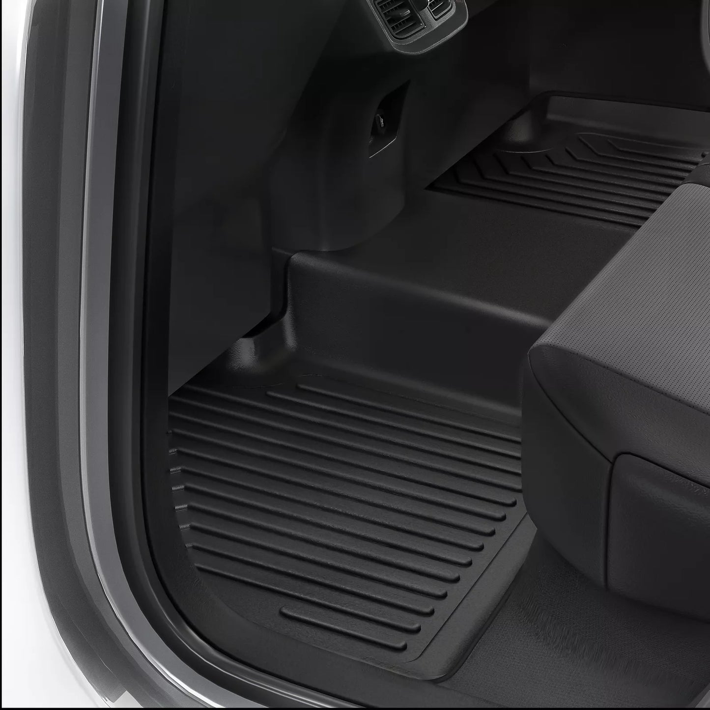 OEDRO All-Weather TPE Floor Mats for 2015-2020 Honda Fit 2-Row Liner Set