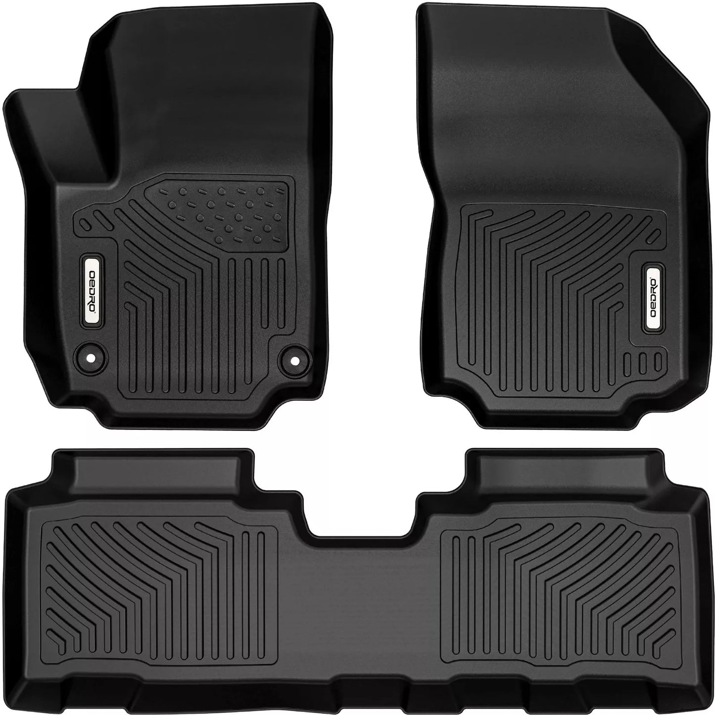 OEDRO Floor Mats Liners for 2018-2024 GMC Terrain Terrain Denali TPE 3D Molded