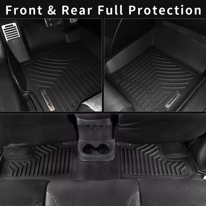 OEDRO Floor Mats TPE Fit for 2012-2016 Ford F-250/F-350/F-450 SuperCrew/Crew Cab