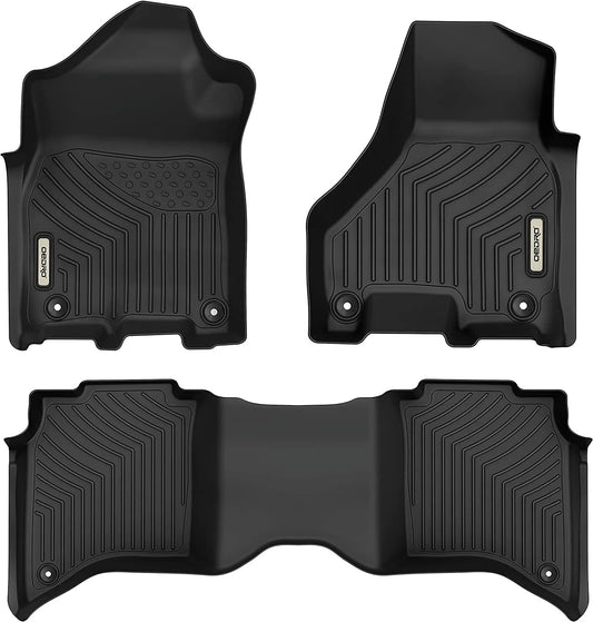 OEDRO TPE Floor Mat Liners for 2019-2024 Ram 2500/3500 Crew Cab All-Weather