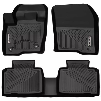 OEDRO Unique Black TPE Floor Mats Liners for 2015-2024 Ford Edge All-Weather