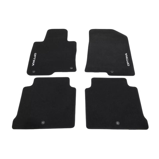 OEM NEW Carpet Floor Mats 4-Piece Set Black 2016-2018 Kia Optima D5014-ADU00