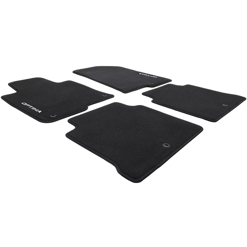 OEM NEW Carpet Floor Mats 4-Piece Set Black 2016-2018 Kia Optima D5014-ADU00