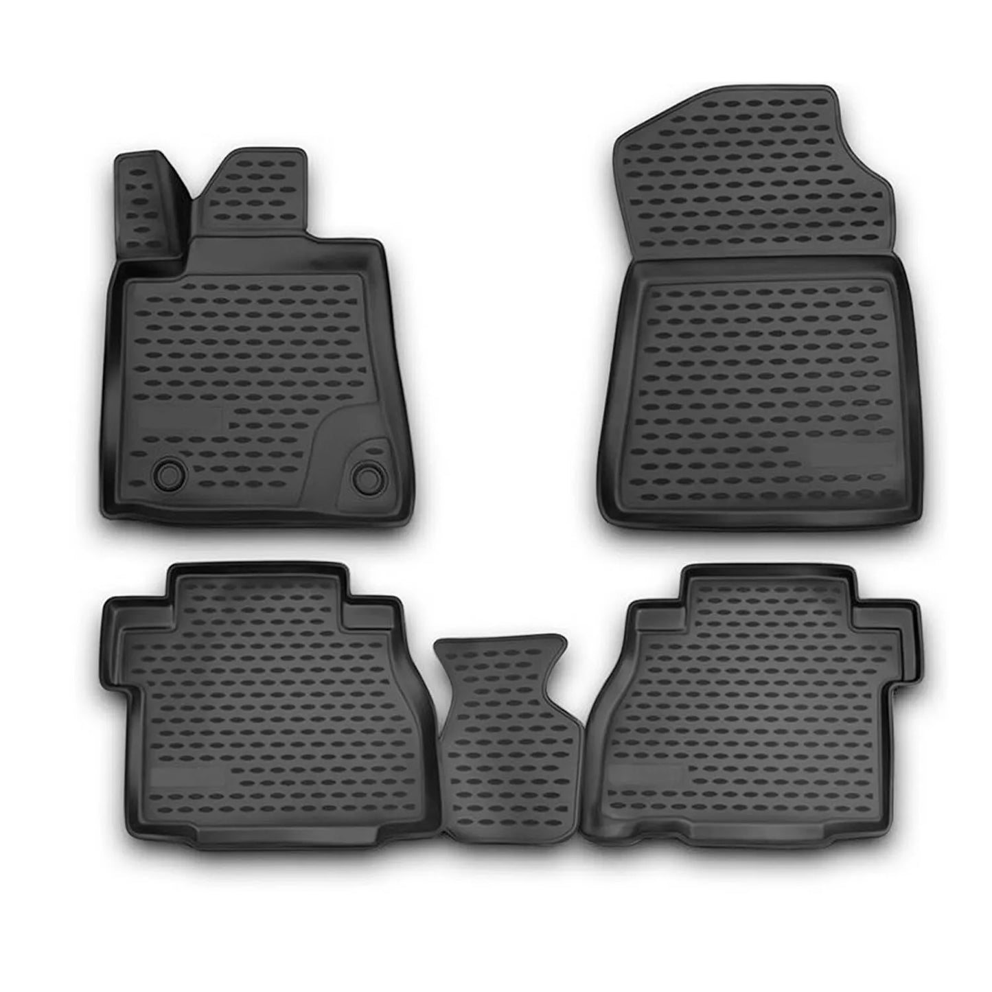 OMAC All-Weather Floor Mats Liner for 2007-2013 Toyota Tundra Double Cab/CrewMax