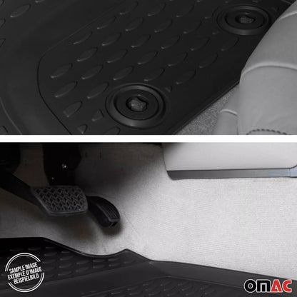 OMAC All-Weather Floor Mats Liner for 2007-2013 Toyota Tundra Double Cab/CrewMax