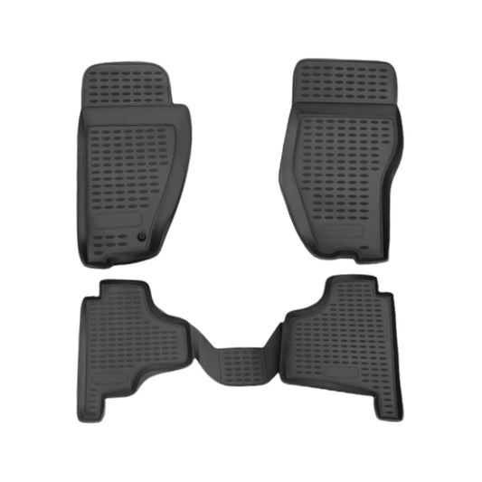 OMAC Floor Mats Liner for Dodge Nitro 2007-2012 Black TPE All-Weather 4 Pcs