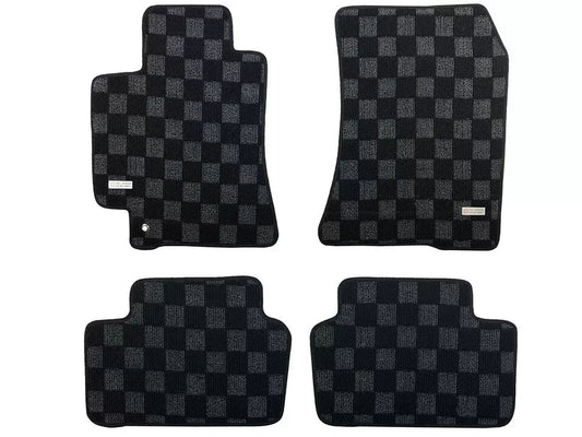 P2M Checkered Carpet Floor Mats Front & Rear for USDM Lexus Altezza IS300 1998-2005