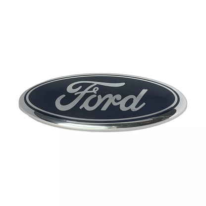 Premium Logo 7" Emblem: Blue Oval Chrome Logo for Ford Grille