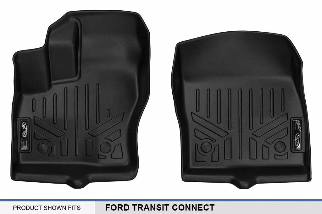 SMARTLINER Custom Fit 1st Row Floor Mats for 2014-2021 Ford Transit Connect