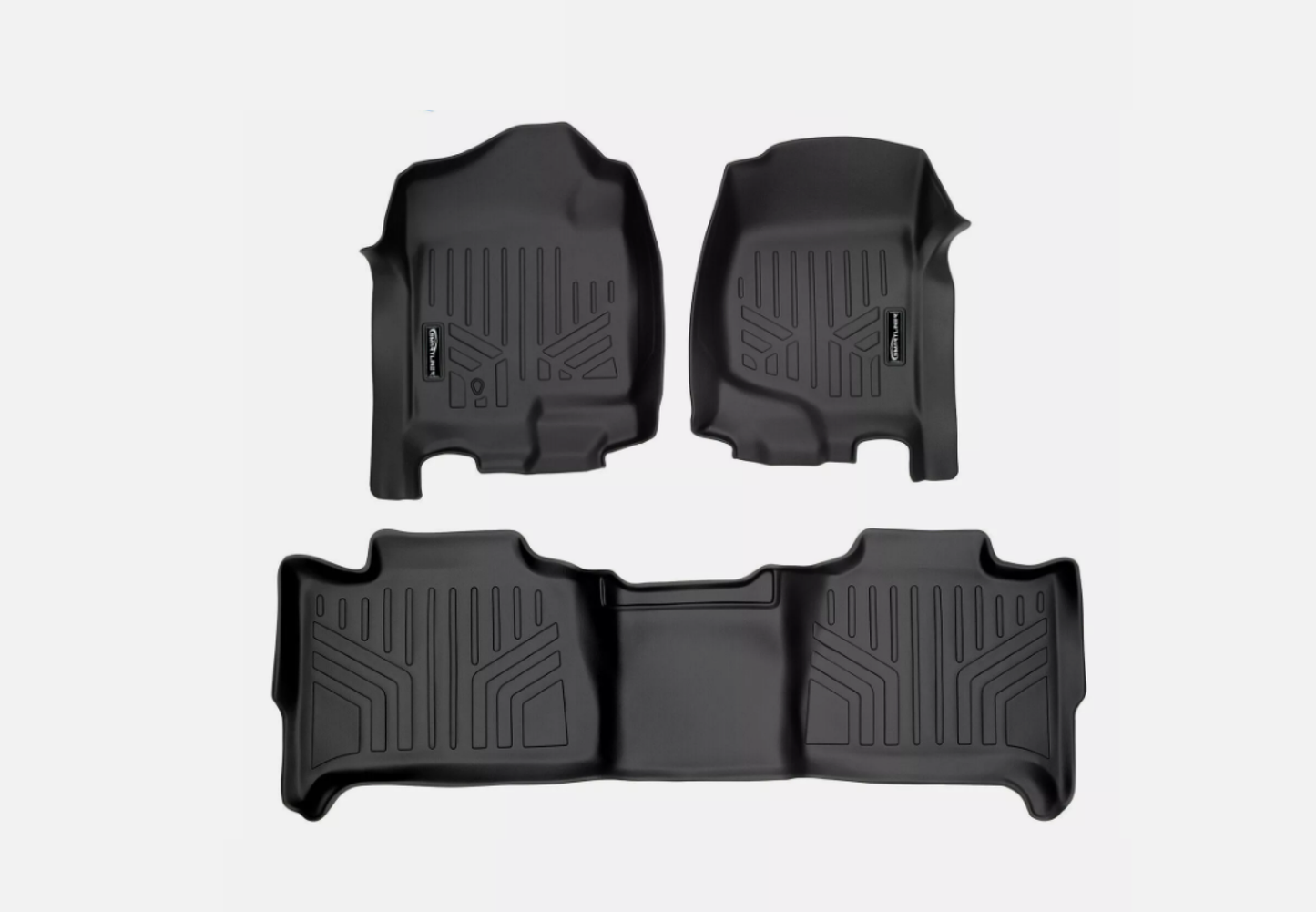 SMARTLINER Custom Fit Floor Mats 2-Row Set for 2007-2014 Chevrolet Tahoe, GMC Yukon, Suburban, and Yukon XL