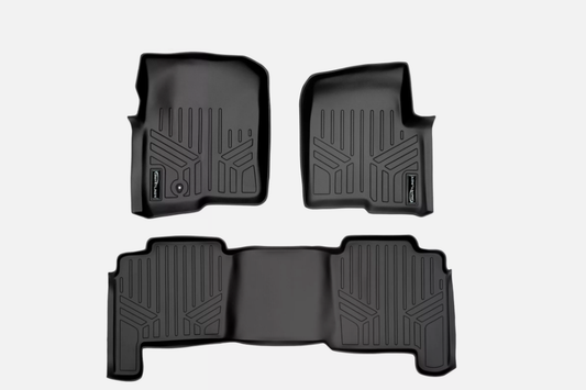 SMARTLINER Custom Fit Floor Mats 2 Row Liner Black for 2004-2008 Ford F-150 SCC