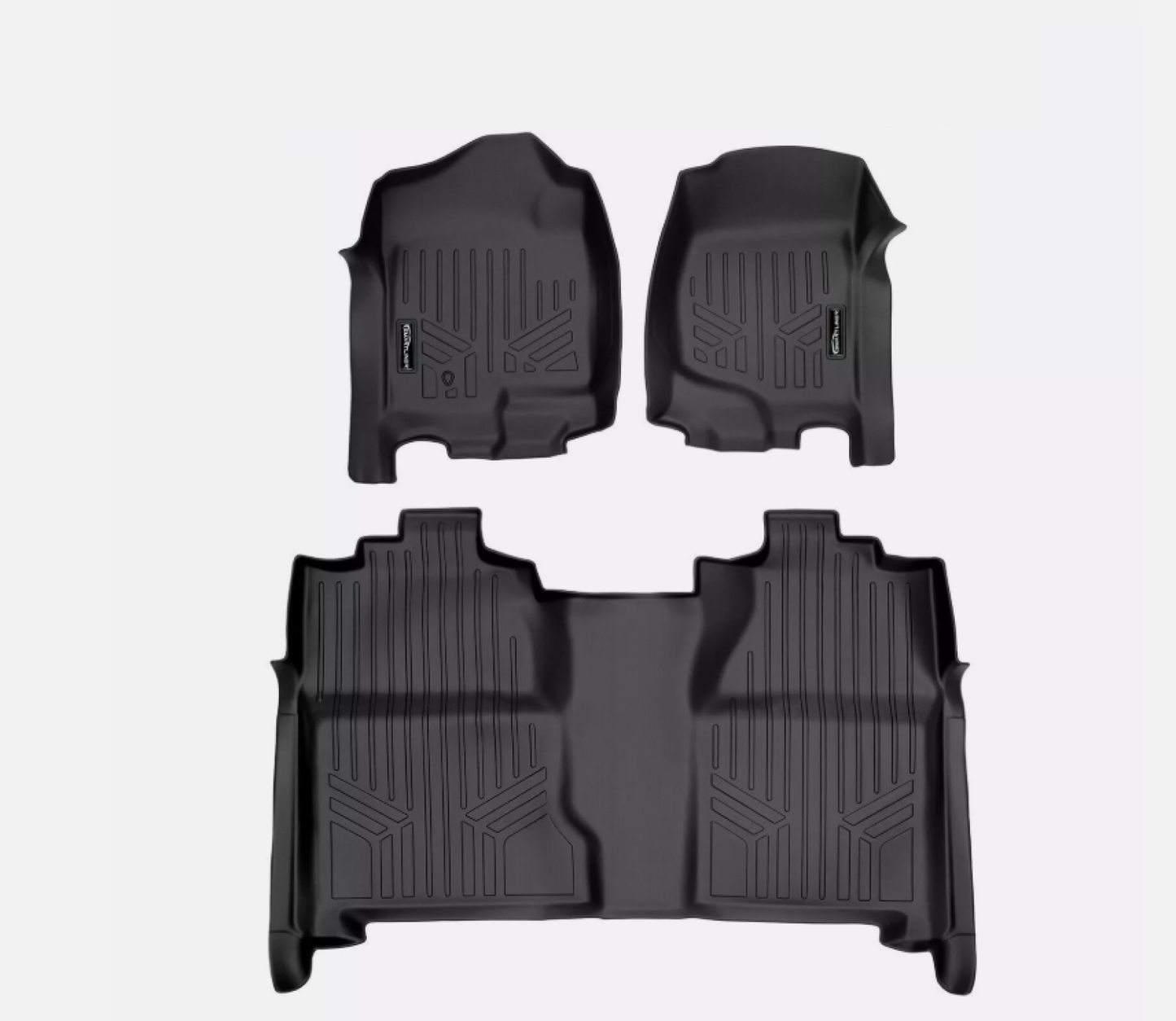 SMARTLINER Floor Mats Liner for 2007-2013 Silverado/Sierra 1500 and 2007-2014 2500/3500