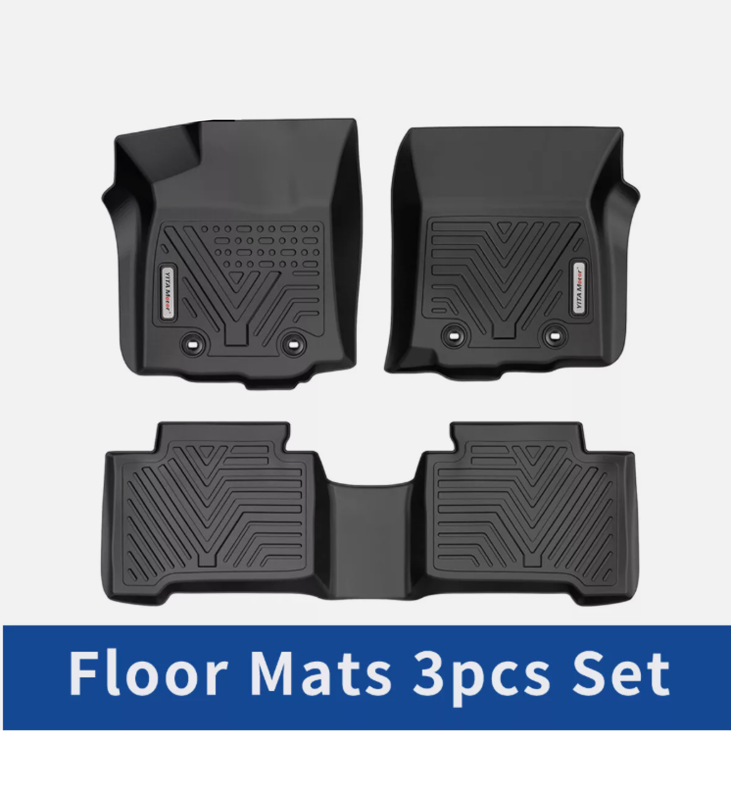 All-Weather Floor Mats for 2018-2023 Toyota Tacoma Double Cab Protection Liners for Automobiles