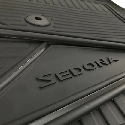 Set of All-Weather OEM SEDONA 2015-2021 Floor Mats (8 Passenger)