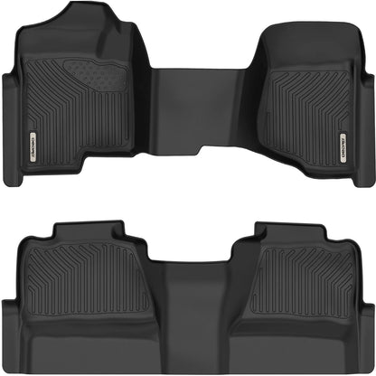 TPE Floor Mats for 2007-2013 Silverado/Sierra 1500 2500/3500 HD Crew Cab 3D Mold