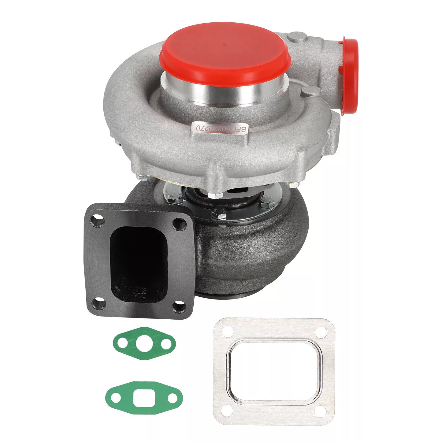 Universal T76 turbocharger with T4 flange, .96 A/R turbine, .80 A/R trim and oil cooling