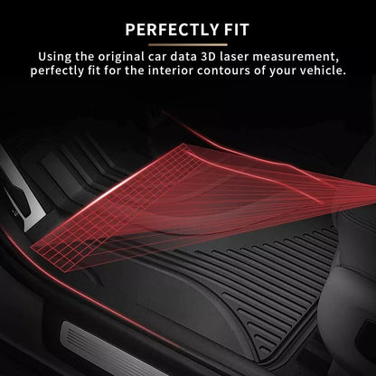 Waterproof Floor Mats for 2006-2011 Honda Civic Sedan 4-Door Front and Rear Liner Set